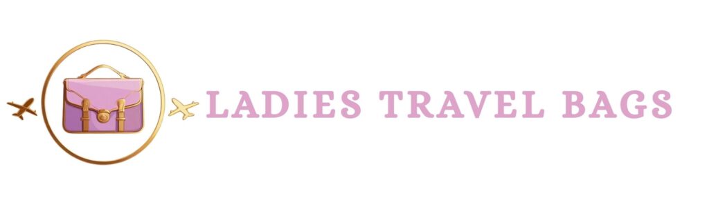 ladies travel bags horizontal logo with brand name
